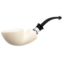 IMP Meerschaum Smooth Bent Dublin with Silver (with Case)