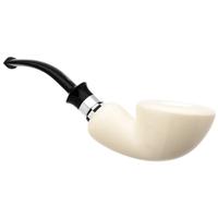 IMP Meerschaum Smooth Bent Dublin with Silver (with Case)