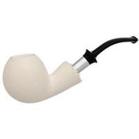 IMP Meerschaum Rusticated Bent Apple with Silver (with Case)