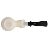 IMP Meerschaum Rusticated Bent Apple with Silver (with Case)