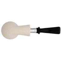IMP Meerschaum Rusticated Bent Apple with Silver (with Case)