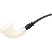 IMP Meerschaum Smooth Calabash with Silver (with Case)