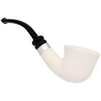 IMP Meerschaum Smooth Bent Dublin with Silver (with Case)