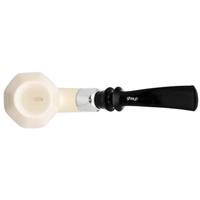 IMP Meerschaum Smooth Paneled Bent Egg with Silver (with Case)