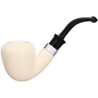 IMP Meerschaum Smooth Bent Dublin with Silver (with Case)