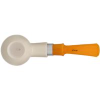 IMP Meerschaum Smooth Bent Apple with Silver (with Case and Churchwarden Stem)