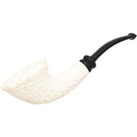 IMP Meerschaum Rusticated Bent Dublin (with Case)