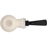 IMP Meerschaum Smooth Reverse Calabash Bent Apple with Silver (with Case)