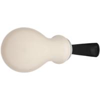 IMP Meerschaum Smooth Reverse Calabash Bent Apple with Silver (with Case)
