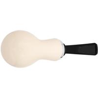 IMP Meerschaum Smooth Reverse Calabash Bent Apple with Silver (with Case)