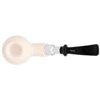 IMP Meerschaum Smooth Bent Egg with Silver (with Case)