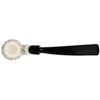 IMP Meerschaum Rusticated Bent Apple with Silver (with Case)