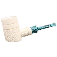 IMP Meerschaum Partially Rusticated Poker (with Case)