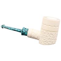 IMP Meerschaum Partially Rusticated Poker (with Case)