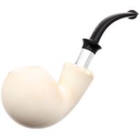IMP Meerschaum Smooth Bent Apple with Silver (with Case)