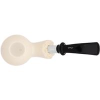 IMP Meerschaum Smooth Bent Apple with Silver (with Case)
