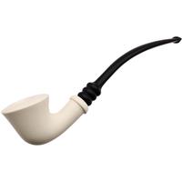 IMP Meerschaum Smooth Bent Dublin (with Case and Churchwarden Stem)