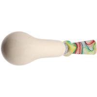 IMP Meerschaum Smooth Bent Billiard (with Case and Churchwarden Stem)