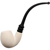IMP Meerschaum Smooth Bent Egg (with Case and Churchwarden Stem)