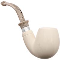 IMP Meerschaum Smooth Bent Egg (with Case and Churchwarden Stem)