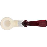 IMP Meerschaum Smooth Oom Paul with Silver (with Case)