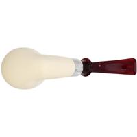 IMP Meerschaum Smooth Oom Paul with Silver (with Case)
