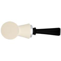 IMP Meerschaum Spot Carved Reverse Calabash Poker with Silver (with Pocket Case)
