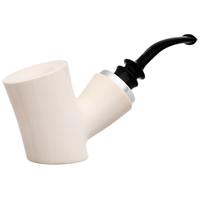IMP Meerschaum Smooth Reverse Calabash Poker with Silver (with Pocket Case)