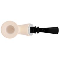 IMP Meerschaum Smooth Reverse Calabash Poker with Silver (with Pocket Case)