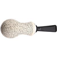 IMP Meerschaum Rusticated Reverse Calabash Bent Egg with Silver (with Pocket case)