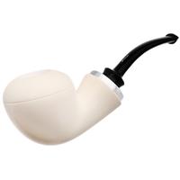 IMP Meerschaum Smooth Reverse Calabash Rhodesian with Silver (with Pocket Case and Tamper)