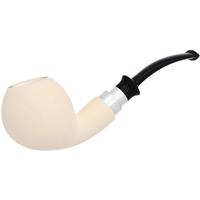 IMP Meerschaum Smooth Bent Apple with Silver (with Case)
