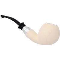 IMP Meerschaum Smooth Bent Apple with Silver (with Case)