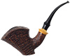 Lasse Skovgaard Sandblasted Bent Dublin Sitter with Boxwood (Lion)