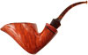 Benni Jorgensen Smooth Freehand Bent Dublin with Rosewood (Swan)