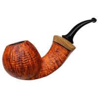 Benni Jorgensen Partially Sandblasted Bent Apple with Oak (Swan) (40th Anniversary)