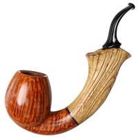 Benni Jorgensen Smooth Bent Egg with Oak (Swan)