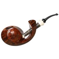 Alex Florov Smooth Pierced Fish with Buckeye Burl and Ivorite (Slonim)