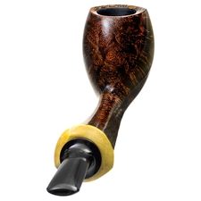 Peter Heding Smooth Long Shanked Bent Egg with Boxwood (Diamond)