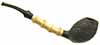 J. Alan Sandblasted Bamboo Acorn/Egg