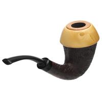 J. Alan Partially Sandblasted Calabash with Boxwood (1832)