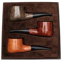 Castello Castello 3 Pipe Set (with Leather Box)