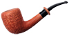 Claudio Cavicchi Sandblasted Bent Dublin with Briar Ring