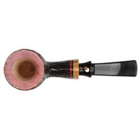 Claudio Cavicchi Black Sandblasted Bent Billiard with Olivewood