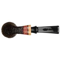 Claudio Cavicchi Black Sandblasted Bent Billiard with Olivewood