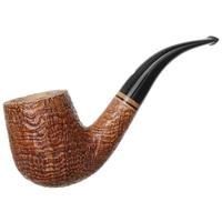 Claudio Cavicchi Brown Sandblasted Bent Billiard