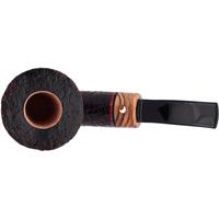 Claudio Cavicchi Black Sandblasted Bent Dublin with Olivewood