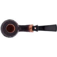 Claudio Cavicchi Black Sandblasted Bent Billiard with Olivewood