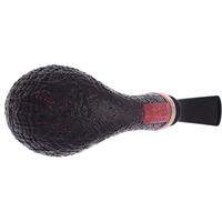 Claudio Cavicchi Black Sandblasted Bent Billiard with Olivewood
