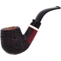 Claudio Cavicchi Black Sandblasted Bent Billiard with Ivorite